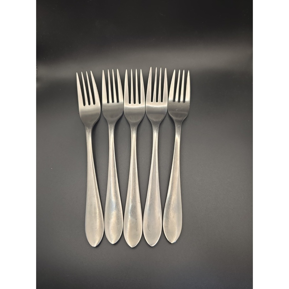 Set of 5 Dinner 8" Forks Robert Welch MERIDIAN SATIN Stainless Steel Flatware